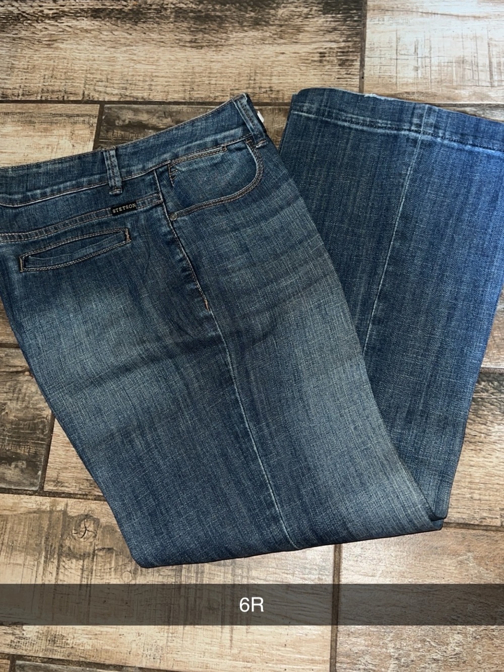 Stetson Women's Blue Flare Jeans